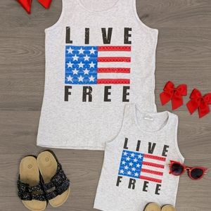 Mom & Me Live Free Tanks ( Mom sizes)